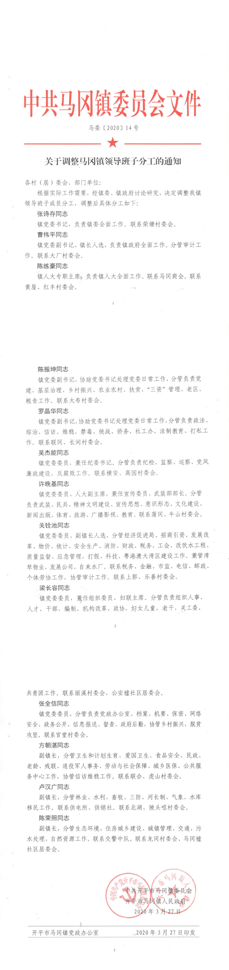 馬委【2020】16號關于調整馬岡鎮領導班子分工的通知_0.png