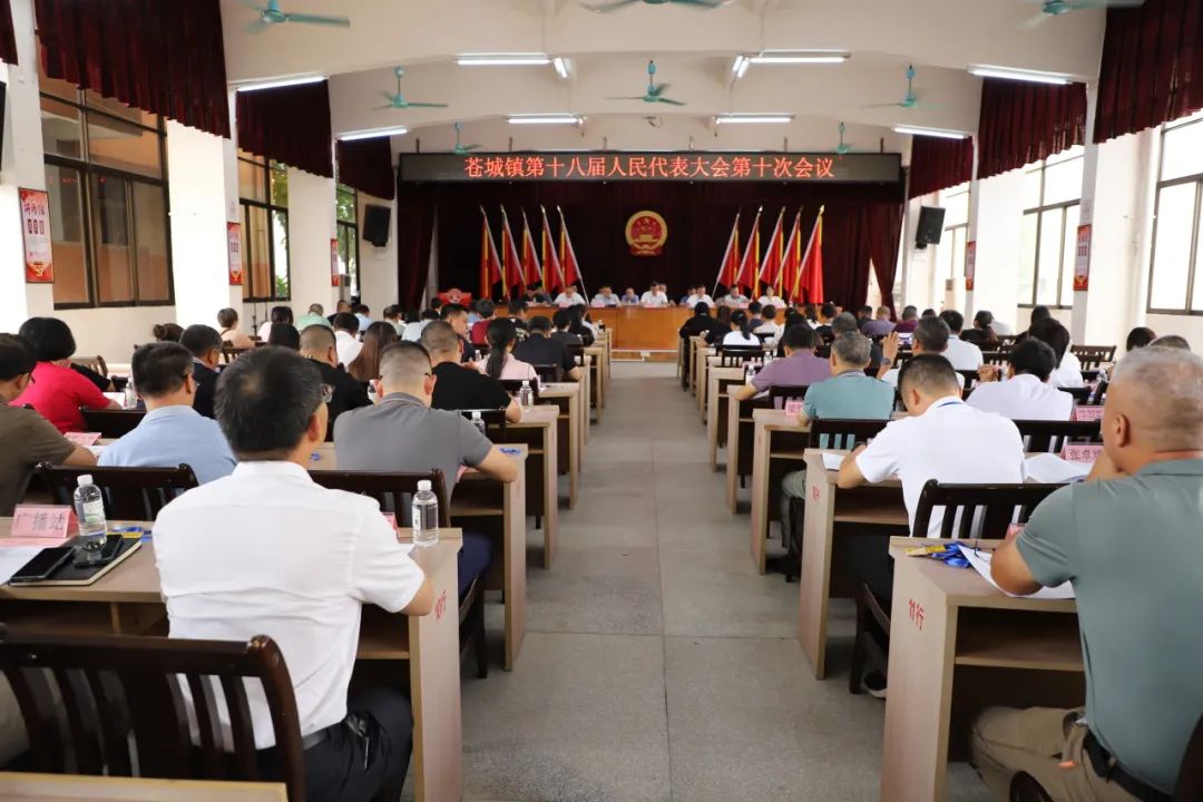 蒼城鎮第十八屆人民代表大會第十次會議勝利召開